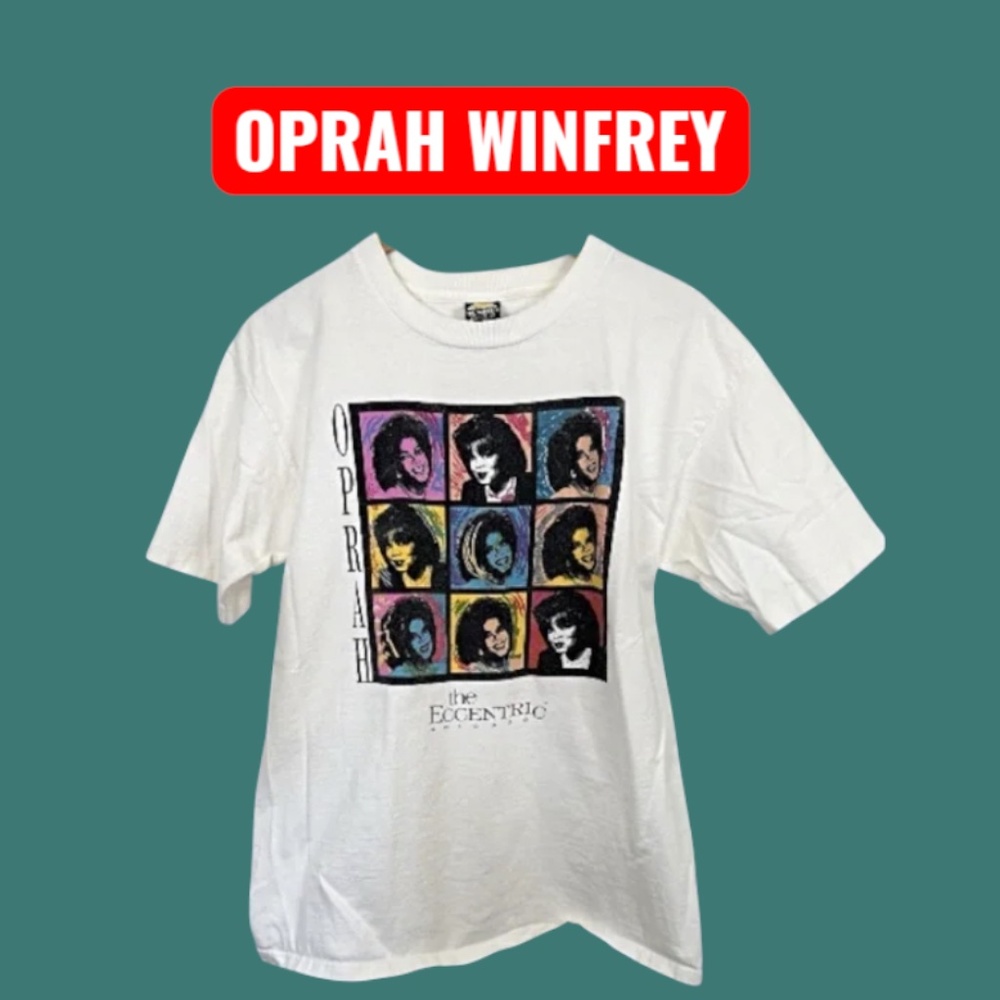 Oprah Winfrey T Shirt 90’s Vintage Andy Warhol Style HL Miller Eccentric Small